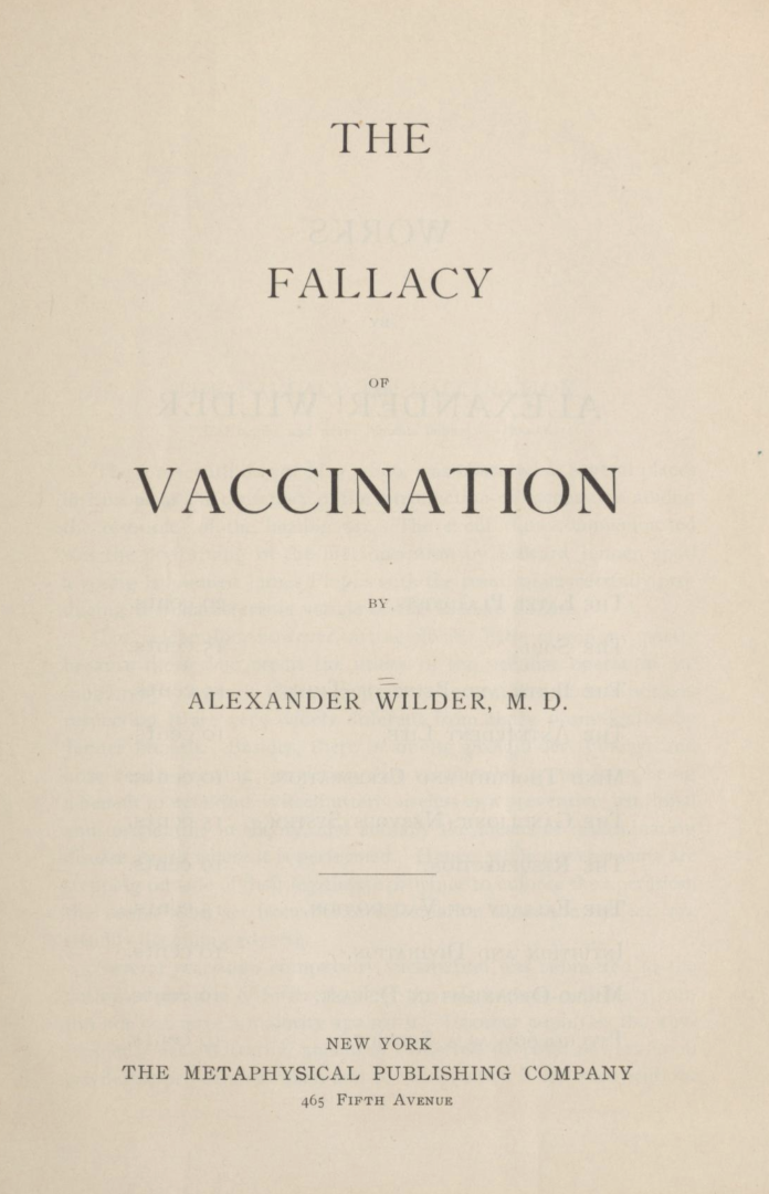 The Fallacy of Vaccination